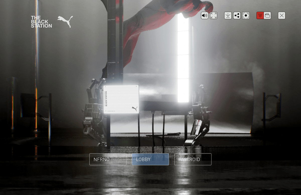 Multiple rooms that can be visited. Each room creates a unique NFT experience